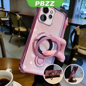 Case For OPPO Reno 15 16 Pro MAX Reno15 16 Reno 16F 15F 5G Phone Casing Shockproof Cover New Design Aesthetic Airbag Transparent Cute Pink With Holder For Girls