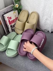 [Free Shipping] EVA Odor-Resistant Thick-Soled Slippers For Women New Summer Style Suitable For Outdoor Wear Indoor Use And Showering Non-Slip Also Available For Couples And Men