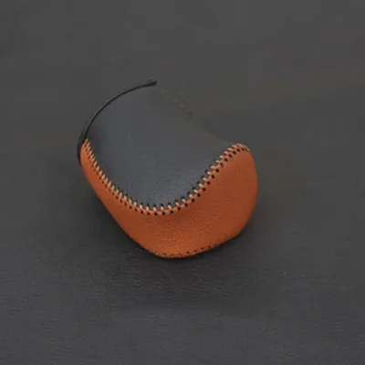 Genuine Leather Gear Shift Knob Head Handbrake Grip Cover Collars for Honda Civic 2016-2019 Fit 2020 2021 Accord 2014 - 2019