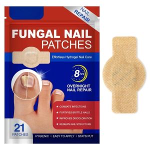 Extra Strength Nail Patches 21 PCS with Hydrogel - Overnight Care for Damaged Nails Fast Acting Upgraded