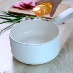 2L Mini Cooker Multifunctional Electric Periuk With Steamer Cooking Pot Single-handle Non Stick Ceramic Frying Pan 電煮鍋