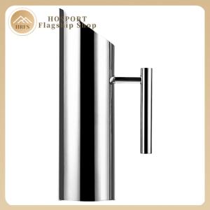 【HRFS】 เหยือกสแตนเลส 0.5 ลิตร สำหรับน้ำเย็น เบียร์ และน้ำผลไม้ ดีไซน์ทันสมัย ทนทาน พร้อมฝาปิดกันรั่วซึม