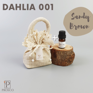 Prosco Dahlia Scented Sachet 001 ถุงหอม เพิ่มความหอม ถุงหอมปรับอากาศ ถุงหอมดอกไม้แห้งธรรมชาติ ดับกลิ่น ตู้เสื้อผ้า ห้องน้ำ รถ ของชำร่วย ของขวัญ