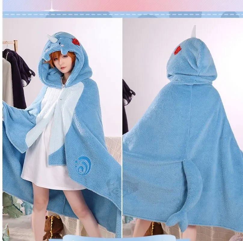 Genshin Impact Cosplay Cloak Blanket Zhongli Hutao Kaeya Wanderer