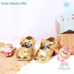 SEPATU BAYI - SEPATU BABY - SEPATU PREWALKER - A14 - SEPATU BALITA - SEPATU ANAK - ORIGINAL BRAND - CORICH BABY SHOES - BAYI USIA 0 - 11 BULAN - SEPATU SNEAKERS BAYI - BAYI BARU LAHIR - PEREMPUAN - BABY SHOES