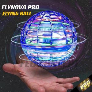 ASM FLYNOVA Pro Flying Ball Spinner Toy with Built-in RGB Light Hand Controlled Design Flying Orb 360° Rotating Boomerang Sensor Hand Control Gesture Sensor Heli