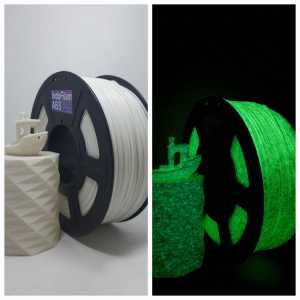 FILAMENT ABS LUMINOUS GLOW IN THE DARK 5 METER 250GR 1KG REFILL FILAMEN TINTA 3D PRINT PRINTER 1.75mm 3D PEN STYLUS PRINTING DIY