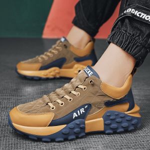 Mens Tire Sole Corduroy Casual Shoes Running Shoes Air Cushion Sneakers Casual Wild Male Shoe 39-44