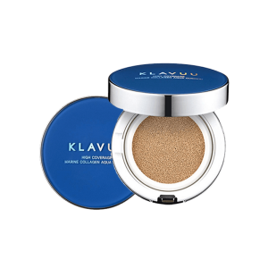 Phấn Nước Căng Bóng Klavuu Blue Pearlsation High Coverage Marine Collagen Aqua Cushion 12g (Kèm Lõi REFILL)