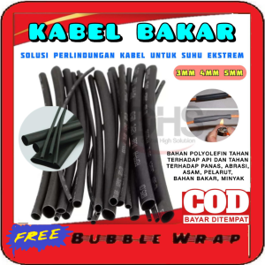 Tahan Air Pelindung Sambungan Kabel Listrik Heat Shrink Tebal Set Ukuran 1 2 3 4 5 6 7 MM
