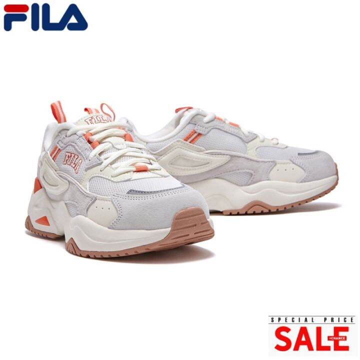 Fila shoes store white orange