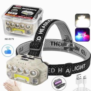 Senter Kepala Headlamp Outdoor 5 LED Super Terang Cahaya Putih 5 Mode Bright Headlights COB HX 817