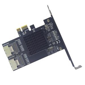 PCIE X1 SATA3.0 9 Port SATA3.0 Expansion PCIE to 2 Port SFF-8087 6Gbps Controller for Desktop PC Accessories