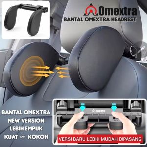 Bantal Omextra Gen 2025 Bantal Mobil Headrest Pillow Car Bantal Tidur Mobil Car Headrest Support Plug n Play