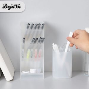 COD Dejavu Rak Pen Holder 4 Layer Grid Tempat Pulpen Alat Tulis Remot Kosmetik Meja Desk Organizer Dekstop Stationery Tempat Make Up Tempat Alat Tulis HRM329