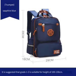 Three Elephants NEW waterproof Kids School Bag ergonomic Large Capacity Children’s School Backpack Spine Protection Load Reduction Primary School student Bag Backpack with Reflective Strips