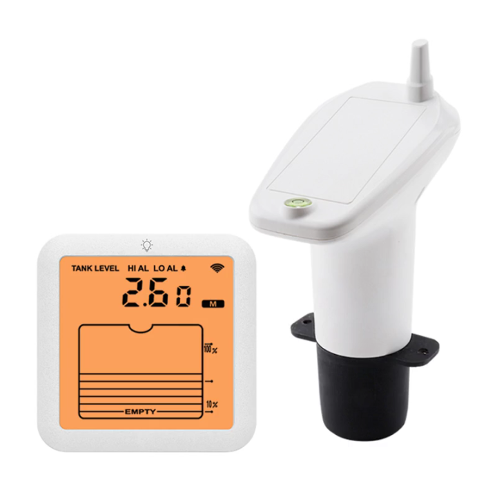 Wireless Ultrasonic Level Gauges Water Tank Liquid Level Meter with ...