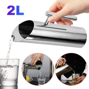 Stainless Steel 1/2L Pitcher for Cold Water and Wine with Anti-Spill Design and Ergonomic Handle