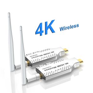 50M 4K HDMI Extender Wireless Transmitter and Receiver 1080P Audio Video Display Adapter for Camera DVD Laptop PC To TV Monitor Projector Meeting Share