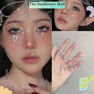 Sunflower Diy Eyes Face Self Adhesive Makeup Temporary Tattoo Beauty s Jewels Stickers Festival Body Art Decor Nail