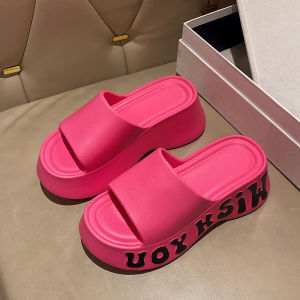 รองเท้าแตะผู้หญิง รองเท้าแตะพื้นหนา กันลื่น กันน้ำ ส้นสูง 7 ซม. รองเท้าแตะ EVA ลำลอง เทรนด์ใหม่ ZenShoe