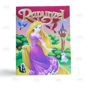 Rapunzel Story Coloring Book Big: 12Pages Kids School Supplies Educational Drawing Crayon StickerSet