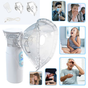 Nebulizer Alat Uap Sesak Nafa Portable Mesh Alat Bantu Pernapasan Uap Mini Genggam Yang Dapat diisi Ulang Bantu Terapi