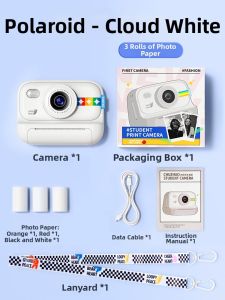 S9 Kids Instant Print Camera Toy Digital Camera that Prints Color Photos & Records Video Directly Automatic Photo Printing Perfect Birthday Children‘s Day Gift for Boys Girls (拍立得 可打印 儿童相机 自动出片)
