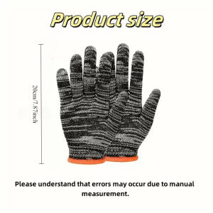 (50PCS)Cotton gloves/Knitted Gloves & Rubber gloves Heavy Duty Construction