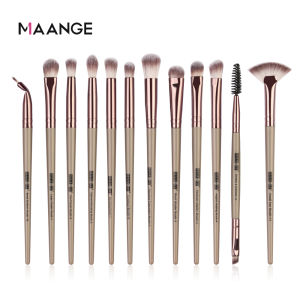 MAANGE 12Pcs Make up Eye Brushes Set Professional Eye Shadow Brush Set 5729