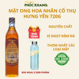 Mật Ong Hoa Nhãn Phúc Khang Hữu Cơ Hũ 720g Nguyên Chất Thiên Nhiên Bổ Dưỡng Xuất Xứ Việt Nam Hàng Chính Hãng
