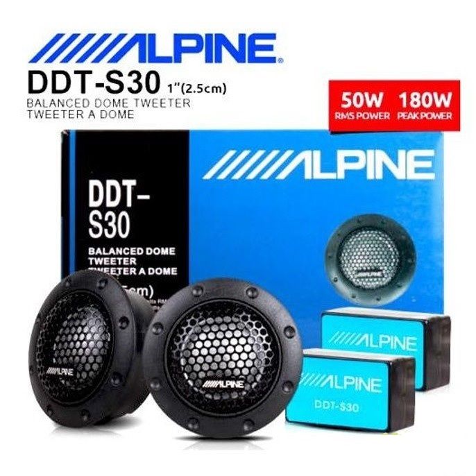 Alpine DDT S30 Car Stereo Speakers Music Soft Dome Balanced Car
