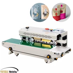 เครื่องซีลสายพาน FR-900 (ซีลระบุวันที่ได้) เครื่องซีลสายพานแนวนอน เครื่องซีลต่อเนื่อง✔📢🚚**พร้อมส่ง**