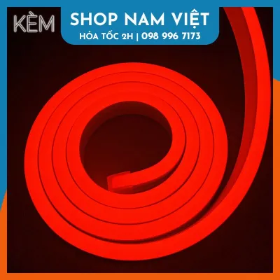 Dây Led Neon 12V Kèm Nguồn Dài 1M/2M/3M/5M Trang Trí Ngoài Trời Chống Nước