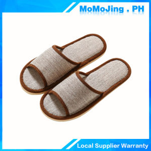 Linen Open Mouth Cotton Linen Slippers Home Dormitory Mens Slippers Indoor Home Slippers For Women