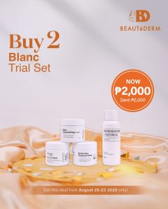 Buy 2 Beautederm Blanc Set Trial Pack Promo for 2000php only!