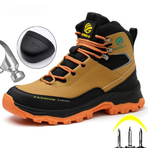 Winter Shoes Safety Boots Men Fashion Work Boots Steel Toe Shoes Puncture-Proof security Protective Boots Indestructible Shoes