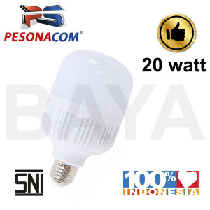 Pesonacom Platinum Lampu LED Bohlam Bulb Led tabung 20W 20Watt 20 W Watt kapsul capsule tbulb Rumah kantor paling murah termurah terang SNI 20w 20watt 20 w 20 watt Hemat Energy Cahaya Putih Berkualitas