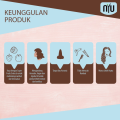 NYU Creme Hair Color Natural Brown 60ml - NYU Pewarna Rambut. 