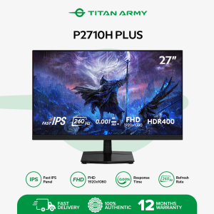TITAN ARMY P2710H Plus 27 Fast IPS 1ms 260Hz FHD 1920x1080 HDR400 99%sRGB Adaptive-Sync Gaming Monitor