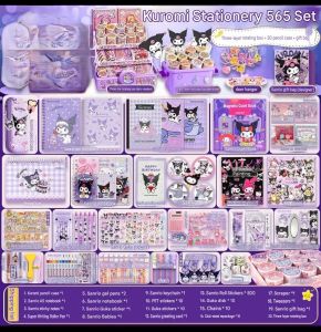 Pencil Case Kuromi Cartoon Animation Good-Looking Large Capacity Children Pencil Storage Stationery Box Wholesale