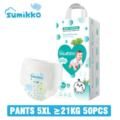 50 PCS Baby Unisex Ultra thin and dry Breathable diapers