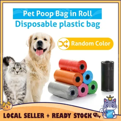 CATQUEEN Pets Baby Diapers Poop Disposable Plastic Dispenser Plastic Bag Bayi Kucing Single Roll