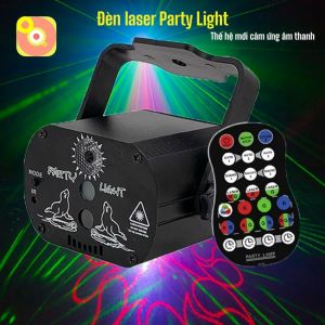 Đèn laser Party Light - Đèn bay phòng cảm ứng âm thanh sân khấu vũ trường karaoke cao cấp