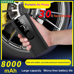 Portable Electric Air Pump Car Inflator 150 PSI Wireless Tire Air Pump Car Inflatable Pump with LED Lamp Smart Digital Tire Pressure Detection For Bike Motorcycle Ball