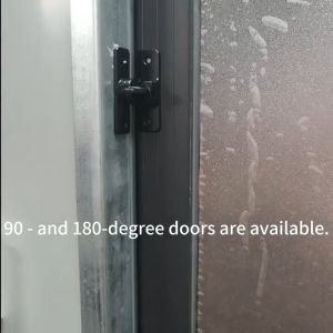 1pcs Aluminum Door Lock-No-DrillAnti-TheftRight Angle Slide Latch90°/180° Adjustable Sliding Bolt