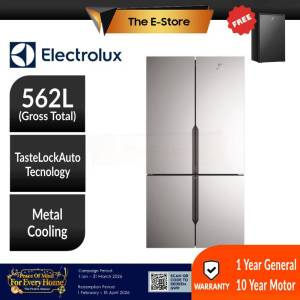 [Delivery By Seller] Electrolux 562L UltimateTaste 700 French Door Refrigerator (Metal Cooling) - Bottom Mount Freezer | EQE5600A-S (Side by Side Multi Door Fridge Peti Sejuk Peti Ais 电冰箱) - Installation Available Optional