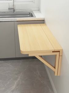 Folding Table Wall-Mounted Wall Computer Desk Dining Table Wall-Mounted Folding