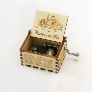 Kotak Musik Kayu Wooden Music Box Vintage Diputar Manual Cocok Buat Kado Hadiah
