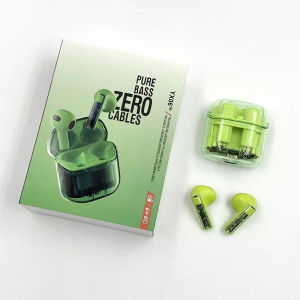 VAORLO TWS Transparent Bluetooth Earphones With Mic Wireless Headphone Long Battery Life Noise Cancelling Headset Stereo In Ear Earbuds Low Latency Gaming Headset